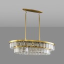 Loft Industry Modern - Wow Oval 2Row Chandelier